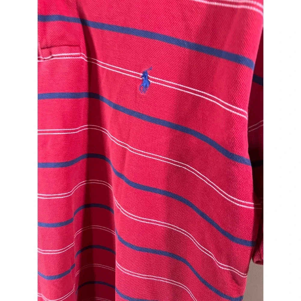 Polo Ralph Lauren Striped Polo Shirt Classic Fit Casual Top Mens Large‎